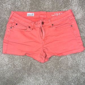 GAP cut-off shorts, coral
